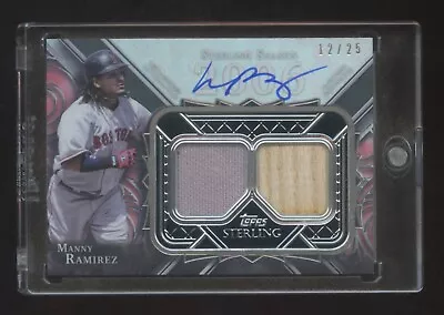 2022 Topps Sterling Manny Ramirez Autograph Bat-jersey Sp #ed 12/25 High End Hot • $199.99