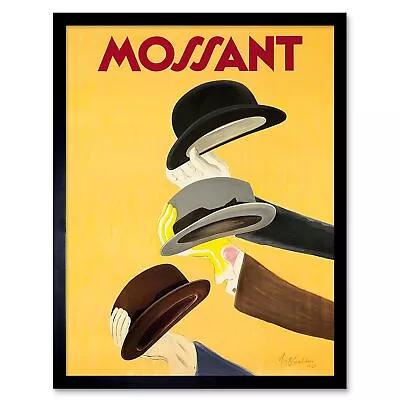 Advert Clothing Hat Mossant Headwear Cappiello France Style 12X16 Framed Print • $23.49