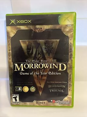 Elder Scrolls III: Morrowind  (Microsoft Xbox 2003) No Manual • $15