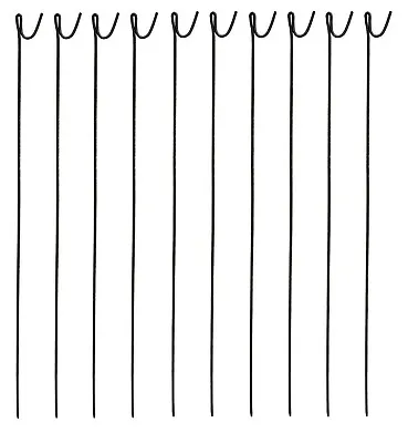 NEW STEEL METAL BARRIER FENCING Fence Pins Post Stakes 10mm X 1250mm Pack Of 10  • £34.95