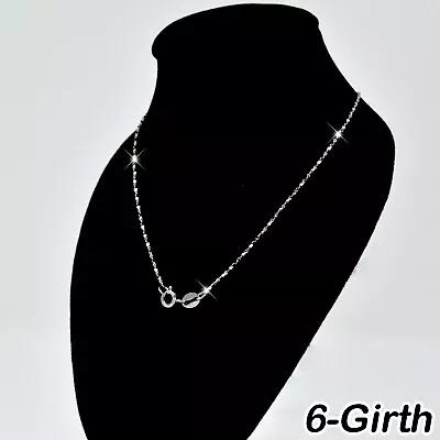  REAL SOLID .925 Sterling Silver Chain Necklace Italy Jewelry SILVER Classic  • $6.99