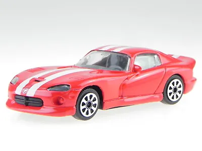 Dodge Viper GTS Coupe Red White Stripes Diecast Model Car 30029 Bburago 1:43 • $9.90