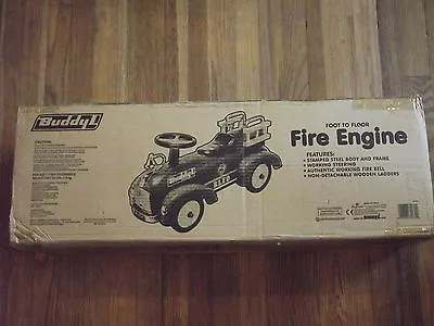 Buddy L Blfd Metal Ride On Fire Engine Truck Nib Factory Sealed Rare Htf • $299.99