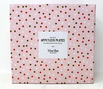 Martha Stewart Appetizer Heart Shape Plates Set Of 4 • $24