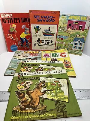 Lot Of Vintage 1960's 70's Childrens Coloring Books Whitman & More • $18.98