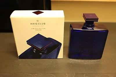 Haig Club Glass Whisky Bottle W Glass Stop & Box Limited Edition SUPER RARE! • £20