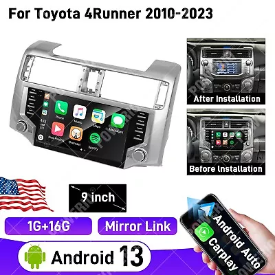 9'' Android 13 Stereo Radio GPS Navigation For Toyota 4Runner 2010-2023 Carplay • $245