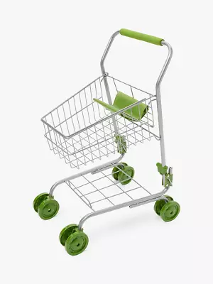 John Lewis Kids Mini Play Pretend Metal Waitrose Shopping Trolley Cart 3+ RRP£28 • £19.95