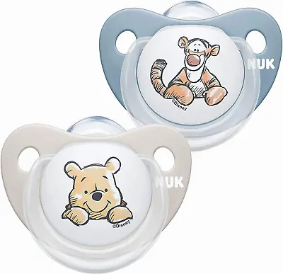 £8.30 • Buy NUK Disney Winnie The Pooh Soothers Dummies For Babies Boys