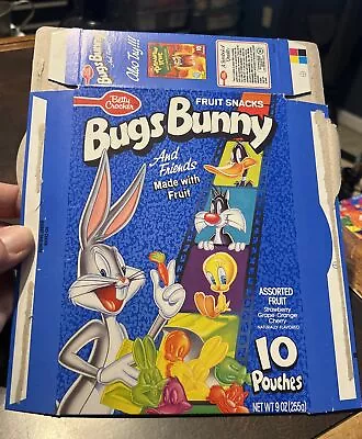 Vintage 1993 Empty Box- Flat Bugs Bunny Fruit Snacks Snacks • $9.99