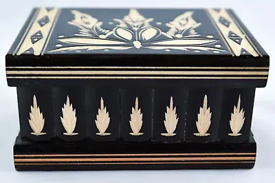 6  Black Jewelry Puzzle Magic Box Brain Teaser With Hidden Key Storage Treasure • $36