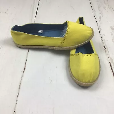 Merona Yellow Canvas Flats Slip On Size 5/6 Preowned  • $15