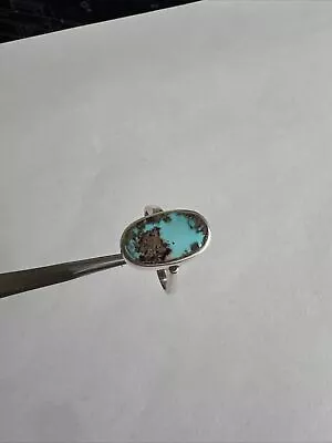 Women Silver Ring Genuine Persian Neyshabouri Turquoise(firoozeh)الفيروز الفارسي • $85