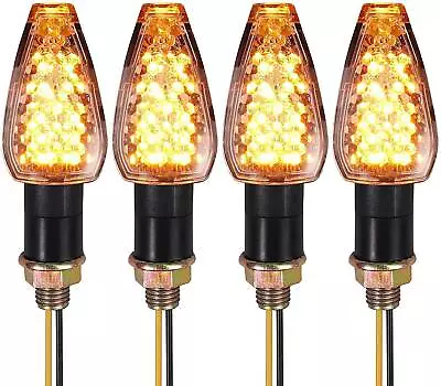 4X LED Motorcycle Turn Signals Amber Indicator Blinker For Yamaha YZF R1 YZF600R • $16.86