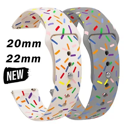 20 22mm Silicone Band For Samsung Galaxy Watch 4 5 S3 Strap Huawei GT 2 2e 3 Pro • $11.97