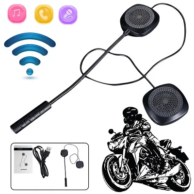 Bluetooth 5.0 Helmet Motorcycle Headset Speakers Handsfree With Mic Rechargeable • $16.99