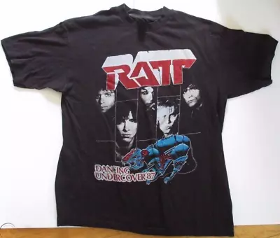 Rare Vtg 80s Poison And Ratt 1987 Concert Tour T Shirt • $16.99