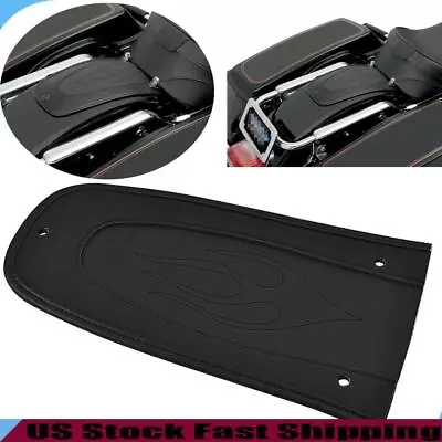 Black Rear Fender Bib Flame Stitch Solo Seat For Harley Road Glide Street Bob • $11.91