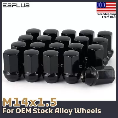 24 XL GMC OEM Lug Nut Black M14x1.5 Fit Acadia/Canyon/Savana/Sierra/Yukon 6-Lug • $30.49