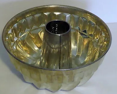 Vintage Fluted Bundt Cake Pan KAISER Metal Jelly Mold 1960 Made In W. Germany • $12.34