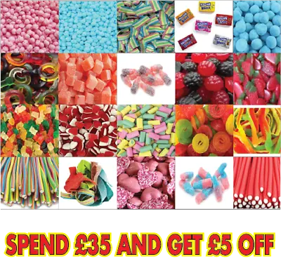 50g - 1Kg Bag Of Sweets Haribo Kingsway Pick N Mix RETRO SWEETS Candy Birthday • £3.99