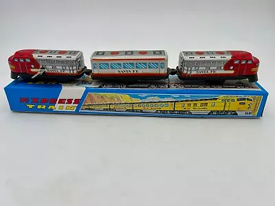 Wind-Up Japanese Tin Plate Express Train Toy • $50