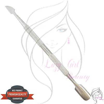 CUTICLE PUSHER Professional Stainless Steel Tool Dual Manicure Gel Polish Clean • £1.99