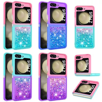 For Samsung Galaxy Z Flip 5 4 3 Shockproof Glitter Bling Quicksand Case Cover  • $15.99