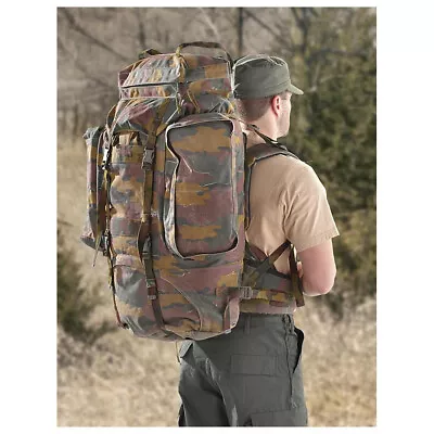 Belgian Military M97 Camo 120L Rucksack Very Good Used Condition Free Shipping • $109.99