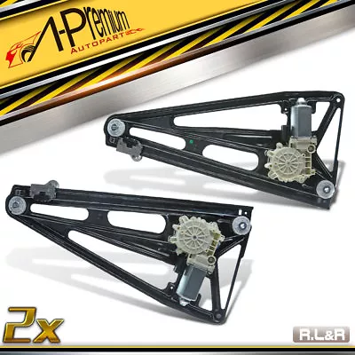 A-premium 2x Rear Window Regulator W/ Motor For BMW E38 740i 740iL 750iL 1994-01 • $104.49