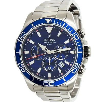 Watch Festina F20361/2 Prestige Men 44.3 Stainless Steel • $121.74