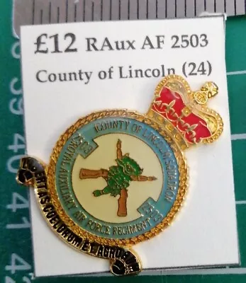 2503 RAuxAF Regt. County Of Lincoln Sqn QC Stationed @ RAF Waddington Tie Pin.  • £12