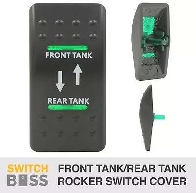 Rocker Switch Cover Only FRONT TANK/REAR TANK Suit Green LED Boat Caravan Marine • $8.90