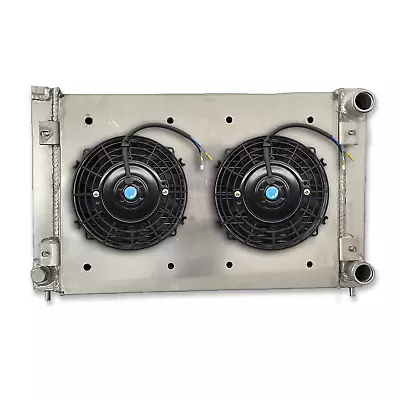 Aluminum Radiator +Shroud +FAN For VW Golf MK2 GTI/SCIROCCO 1.6 1.8 8V 1982-1992 • $226