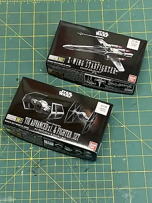 Bandai Star Wars Models: X-Wing Starfighter And TIE Fighters SEALED • $9.99