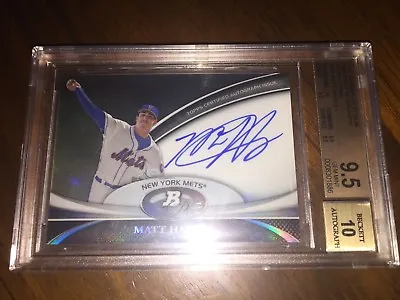 2011 Bowman Platinum Matt HARVEY Auto Rookie Refractor BGS 9.5/10 METS • $47.99