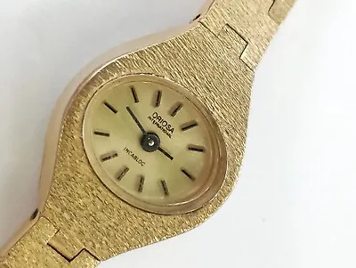 VINTAGE Swiss Gold Color ORIOSA INTERNATIONAL Watch Cal. FHF 69 INT From 1980 • $26.99