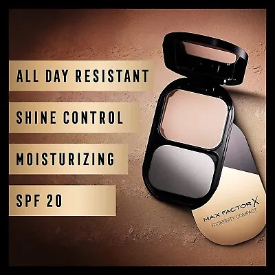 Max Factor Facefinity Compact Foundation SPF 20  - Choose Your Shade • £6.99