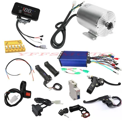 72V 3000W Brushless Motor Throttle Grip Kit For Electric Scooter Go Kart Quad AU • $35.22