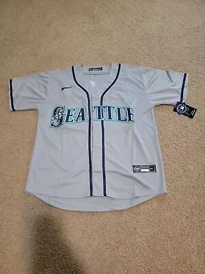 NWT Julio Rodriguez Seattle Mariners Away Grey Jersey Men's Large • $54.99