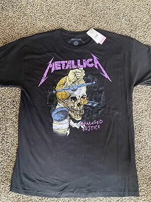 Metallica Damaged Justice Shirt New Tag SM/MD Adult Large LOOK!!! • $12.99