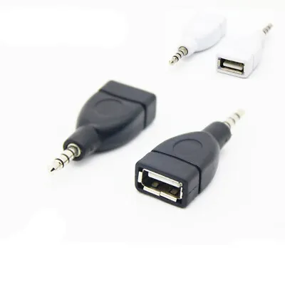 1× 3.5mm Male AUX Audio Plug To USB 2.0 Female Converter Adapter Jack Car MP3  • $1.69