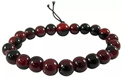 8mm Red Glass Chakra Bead Bracelet Premium Men's Women's Jewellery A400 • £6