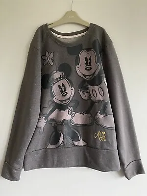 Disney Women’s Ladies Mickey Minnie Mouse Sweater Jumper Size XS UK 6 New • £7.99