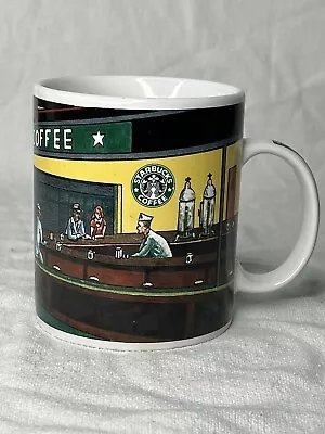 Starbucks Barista Coffee Mug Nighthawks Diner Scene By Chaleur Vintage 2001 • $19.99