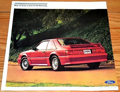 ★1987 Mustang Gt 5.0 Original Dealer Advertisement Print Ad-87 Rearend View • $9.99