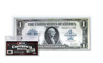 10 Large Dollar Bill Currency Sleeves - Money Holders - Protectors #14 • $2.69