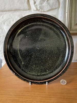£35 • Buy Vintage Stunning Winchcombe Pottery Large Teadust Tenmoku Glazed Charger/Plate