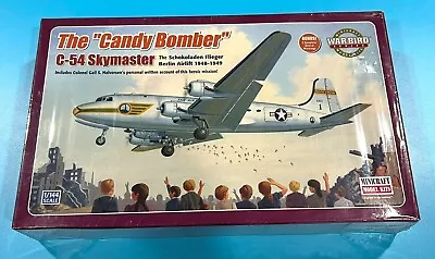 Minicraft Model Kits. The Candy Bomber C-54 Skymaster. 1/144 Scale. Kit #14520 • $5