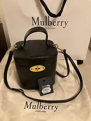 Mulberry Vanity Case Small Leather Cross Body Bag - Black BNWT • £295